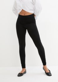 Bomull-leggings med bred komfortlinning og rynking, bpc bonprix collection