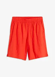 Slip on-shorts av luftig linmiks, bonprix