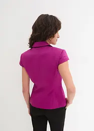 Kortermet blazer i bomullssateng, bonprix
