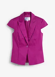 Kortermet blazer i bomullssateng, bonprix