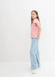 Jeansbukse for barn, Wide Leg, bonprix