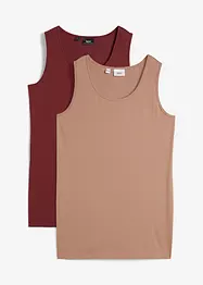 Lang singlet (2-pack), bonprix