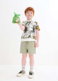 T-skjorte og kort bukse i resirkulert polyester til barn (2-delt sett), bpc bonprix collection