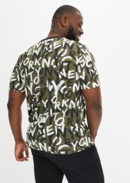 T-shirt av økologisk bomull, Slim Fit, RAINBOW