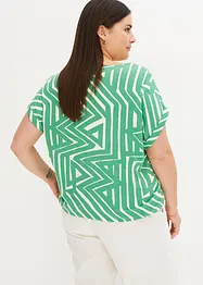 Oversized topp med trykt mønster, bonprix