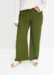 Jerseycrepe-bukse  med høy linning, BODYFLIRT