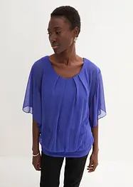 Chiffonbluse med topp under, bonprix