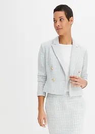 Bouclé-blazer med resirkulert polyester, BODYFLIRT