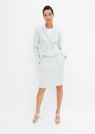 Bouclé-blazer med resirkulert polyester, BODYFLIRT