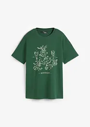 T-skjorte med print av økologisk bomull, bonprix