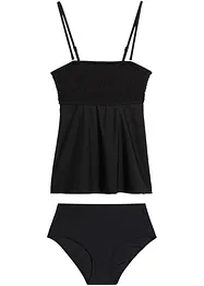 Bandeau-tankini (2-delt sett), av resirkulert polyamid, bpc bonprix collection