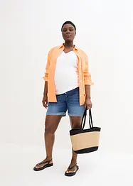 Paperbag-jeansshorts for gravide, bpc bonprix collection