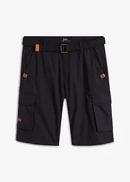 Cargo-bermuda med belte, Regular Fit, bonprix