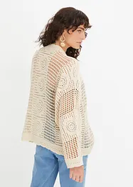 Cardigan i Crochet-look, bonprix