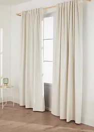 Lystett gardin med termofunksjon og fløyelsaktig overflate (1-pack), bonprix