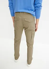 Slim Fit-bukse med stretch og cargolommer, Straight, bonprix