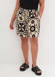 Vid crinkle-shorts med High Waist-komfortlinning, bpc bonprix collection