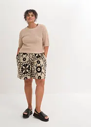 Vid crinkle-shorts med High Waist-komfortlinning, bpc bonprix collection