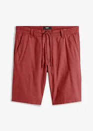 Chino-bermuda med lin og snøring, Regular Fit, bpc bonprix collection