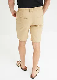 Chino-bermuda med lin og snøring, Regular Fit, bpc bonprix collection