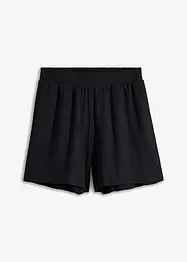 High Waist-shorts av struktur-jersey med komfortlinning, bonprix