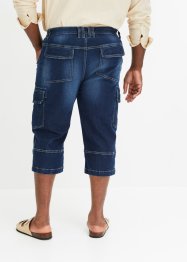 ¾-lang jeans med cargolommer, Loose Fit, John Baner JEANSWEAR