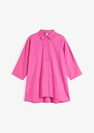 Oversized bluse med blonderygg, bonprix