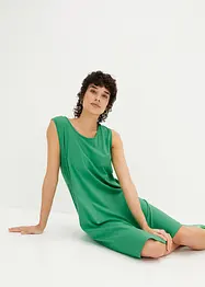 Kort jersey-kjole med A-fasong, uten arm, bonprix
