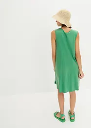 Kort jersey-kjole med A-fasong, uten arm, bonprix