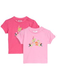 T-shirt av økologisk bomull til baby (2-pack), bpc bonprix collection