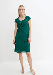 Chiffonkjole med lag-på-lag look, bonprix