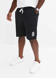 Sweat-bermuda med åpne kanter av økologisk bomull, Loose Fit, bonprix