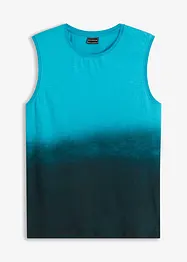 Singlet med fargegradering av økologisk bomull, Slim Fit, bonprix