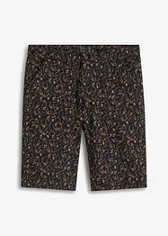 Chino-bermuda med print, Slim Fit, bpc selection