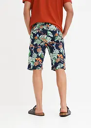 Chino-bermuda med print, Slim Fit, bpc selection