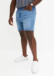 Lang jeansshorts med komfortlinning, Loose Fit, John Baner JEANSWEAR