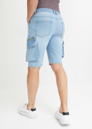 Lang jeansshorts med cargolommer, Regular Fit, John Baner JEANSWEAR