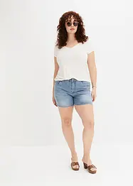 Jeans-shorts med broderi, BODYFLIRT