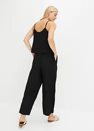 Plissert jumpsuit i jersey, bonprix