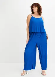 Plissert jumpsuit i jersey, bonprix