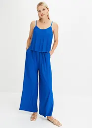 Plissert jumpsuit i jersey, bonprix