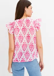 Bluse med print, bonprix