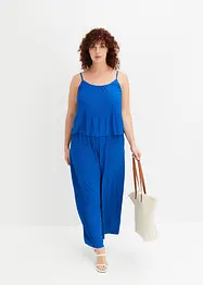 Plissert jumpsuit i jersey, bonprix