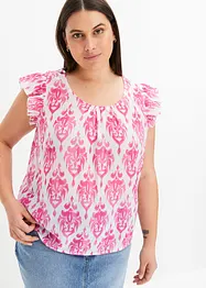 Bluse med print, bonprix