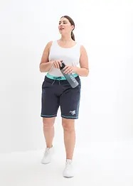 Sweat-Bermuda i bomullsmiks, bonprix