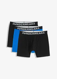 Boxershorts, tettsittende, mellomlang (3-pack), bonprix