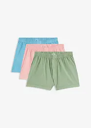 Ledig boxershorts i jersey, av økologisk bomull (3-pack), bonprix