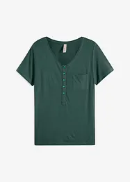 T-skjorte med knappestolpe, bonprix