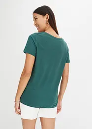 T-skjorte med knappestolpe, bonprix