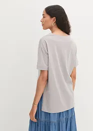 Oversized T-shirt i bomull med splitt i sidene, bonprix